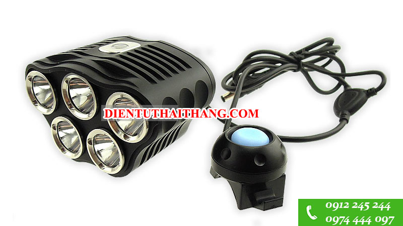 Đèn pin xe đạp TrustFire TR-D010 7x LED Cree XM-L T6