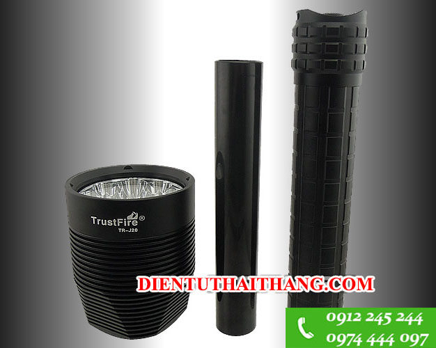 TrustFire TR-J20 12LED siêu sáng bao gồm phụ kiện
