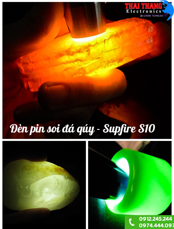 Đèn soi đá quý 3 trong một Supfire S10