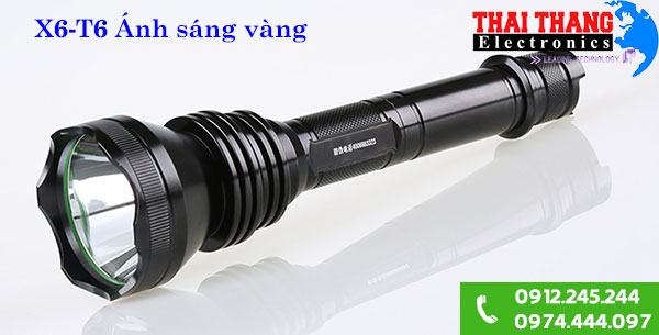 Đèn pin ánh sáng vàng Supfire X6