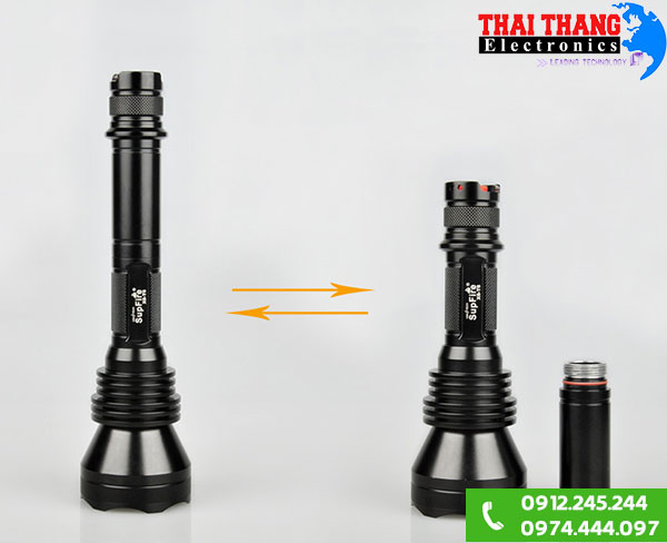 Đèn pin ánh sáng vàng Supfire X6