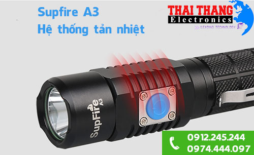 Đèn pin mini siêu sáng chống nước Supfire A3 IP67