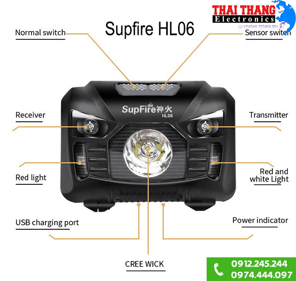 Đèn pin đội đầu Supfire HL06