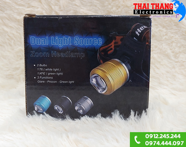 Đèn pin đội đầu siêu zoom Winning Light L3