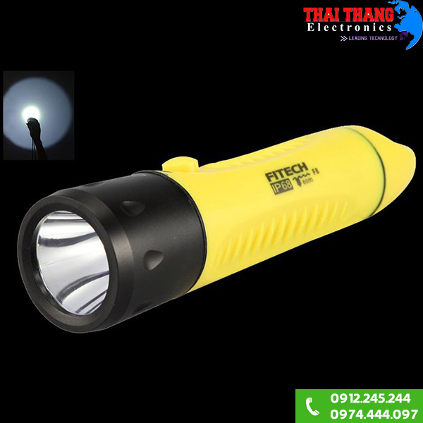Đèn pin lặn chuyên dụng Fitech F8