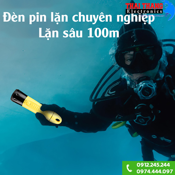 Đèn pin lặn chuyên dụng Fitech F8