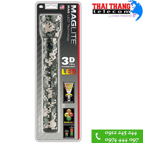 Đèn pin maglite 3d cell st3dmr6 rằn ri camo quân đội
