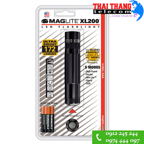 Đèn pin siêu sáng Maglite XL200 s3016