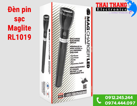 Đèn pin sạc Maglite RL1019 643 lumens