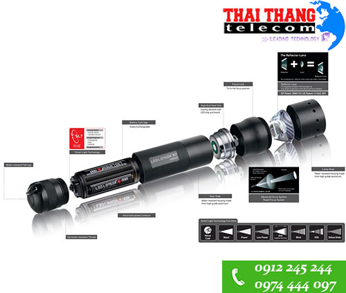 Đèn pin siêu sáng Led Lenser M7 chính hãng