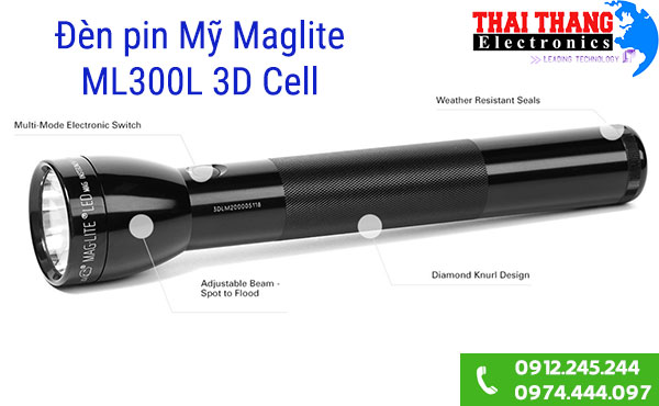 Đèn pin Maglite ML300L 3D Cell