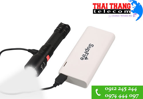 Đèn pin siêu sáng Supfire A5 IP67 sạc qua USB