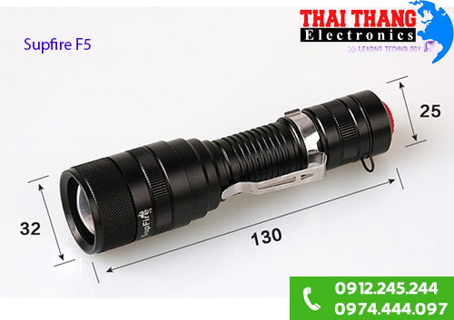 Đèn pin Supfire F5 siêu sáng giá rẻ