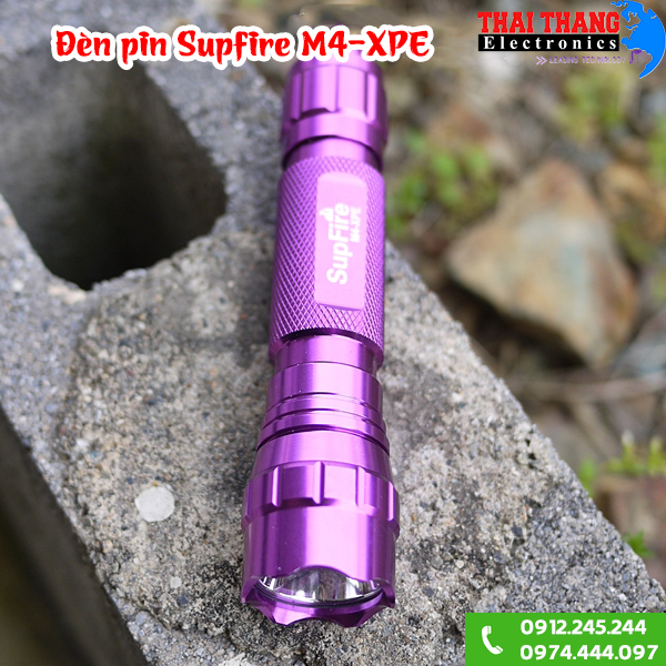 Đèn pin siêu sáng mini Supfire M4-XPE IP67