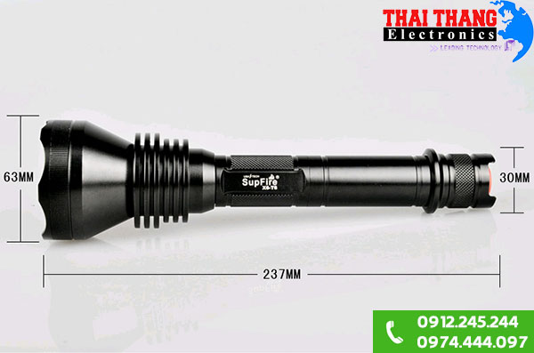 Đèn pin ánh sáng vàng Supfire X6