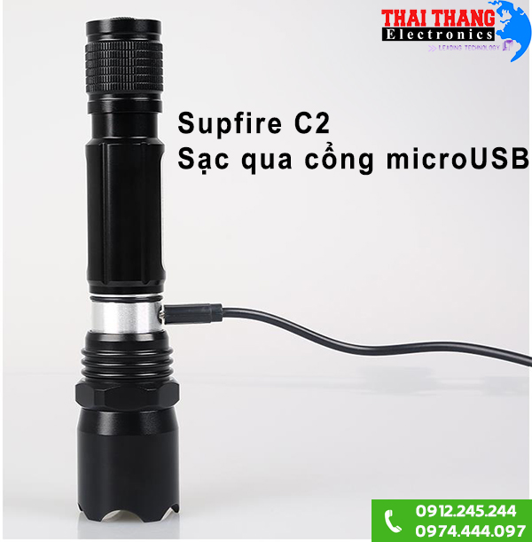 Đèn pin Supfire C2 siêu sáng