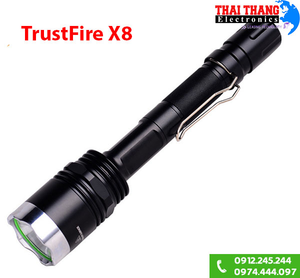 Đèn pin siêu sáng TrustFire X8 sáng trắng