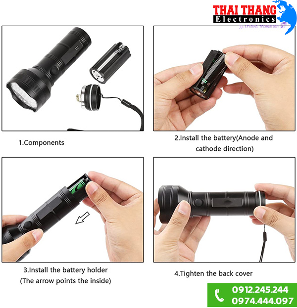 Đèn pin UV Winning Light UV12-USA