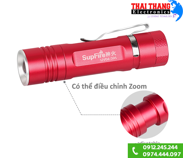 Đèn pin UV đèn tia cực tím Supfire UV04