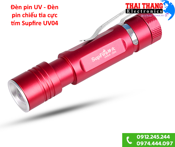 Đèn pin UV đèn tia cực tím Supfire UV04