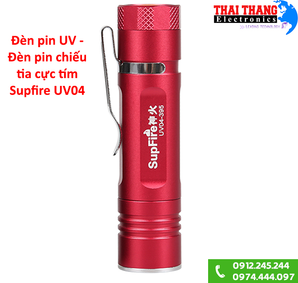 Đèn pin UV đèn tia cực tím Supfire UV04