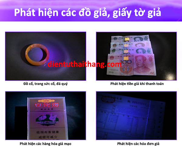 Đèn pin UV đèn tia cực tím Supfire UV04