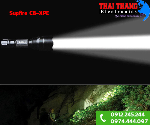 Đèn pin siêu sáng Supfire C8-XPE