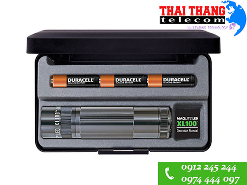 Đèn pin siêu sáng Maglite XL100 S3097- Hộp xám