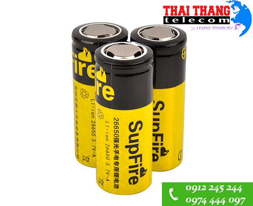 Pin sạc 26650 Supfire 4000mAh vàng chính hãng
