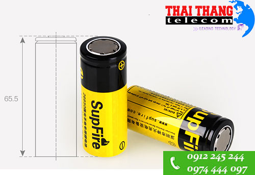 Pin sạc 26650 Supfire 4000mAh vàng chính hãng