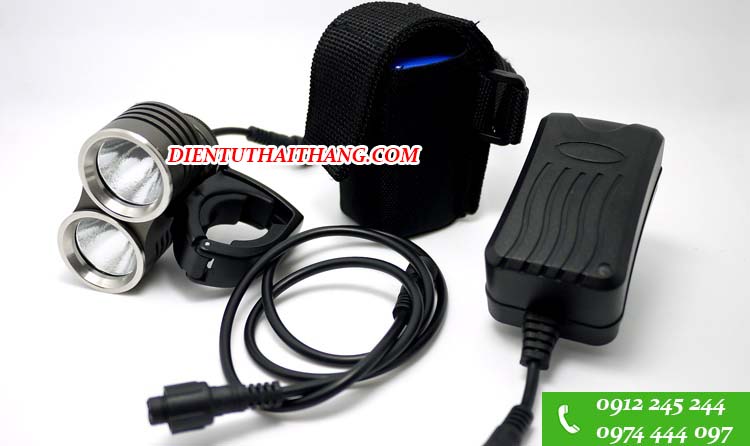 Đèn pin siêu sáng gắn xe đạp và phụ kiện