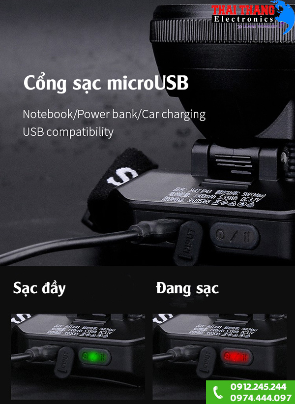 Đèn pin đội đầu siêu sáng pha to Supfire HL12
