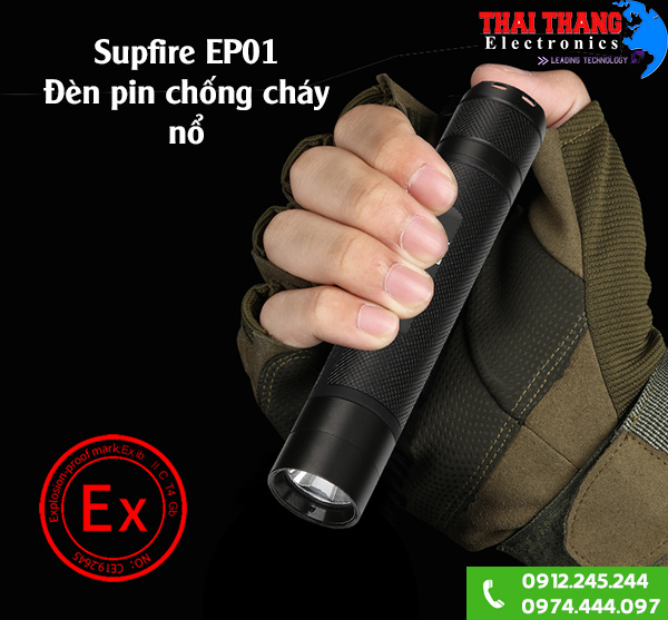 Đèn pin chống cháy nổ Supfire EP01