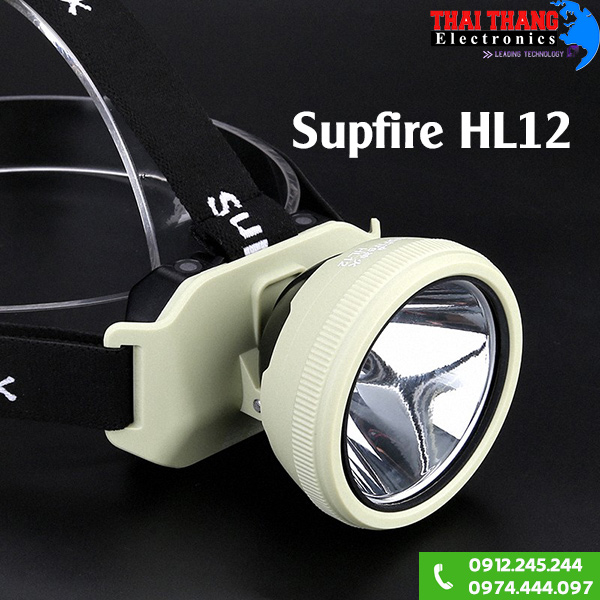 Đèn pin đội đầu siêu sáng pha to Supfire HL12