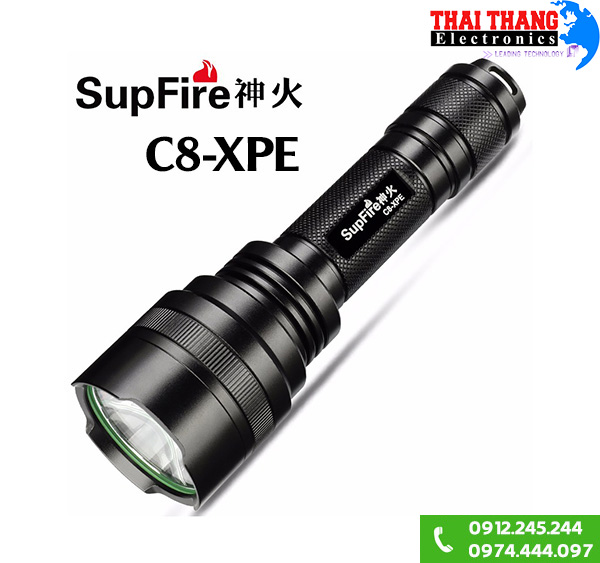 Đèn pin siêu sáng Supfire C8-XPE