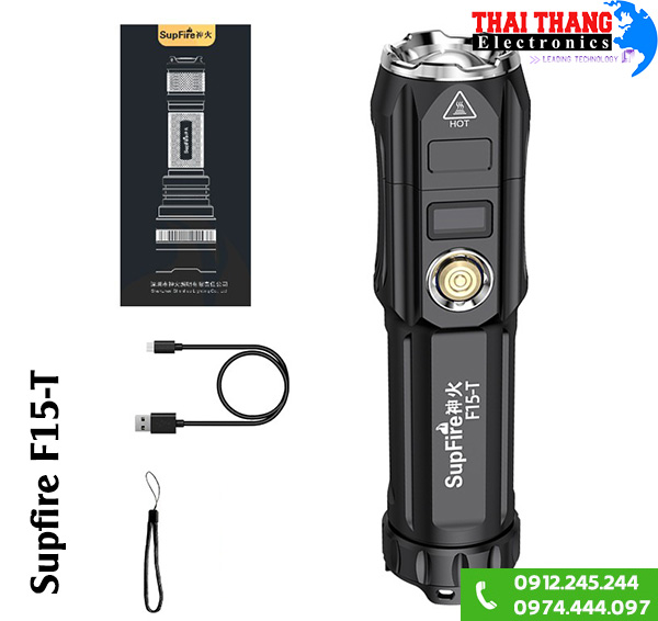 Đèn pin Supfire F15-T 2000 lumens