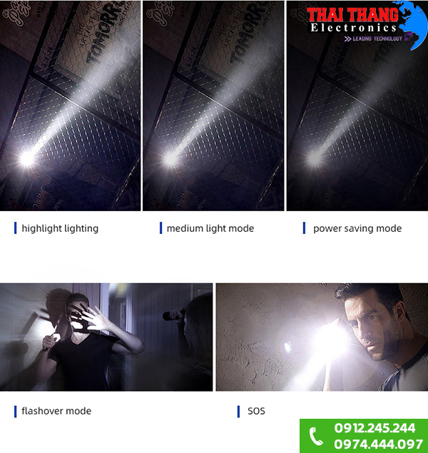 Đèn pin cầm tay siêu sáng Supfire X60-T