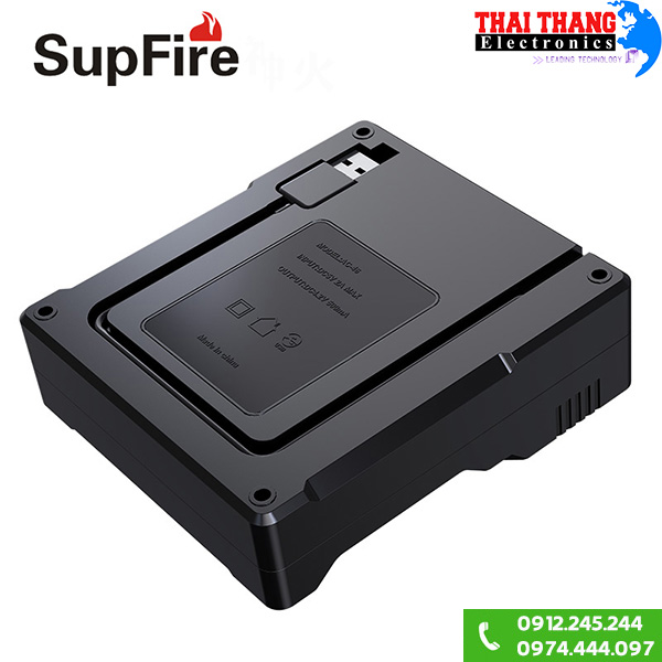 Sạc 4 pin Supfire 26650 dây USB