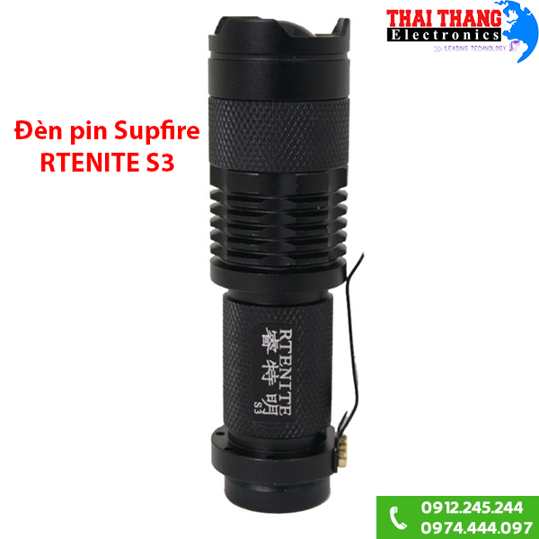 Đèn pin siêu sáng mini Supfire S3