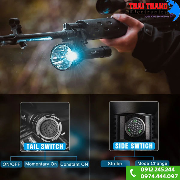 Đèn pin chiếu xa TrustFire T70 xa 1km