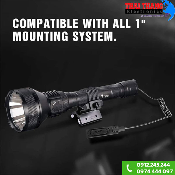 Đèn pin chiếu xa TrustFire T70 xa 1km