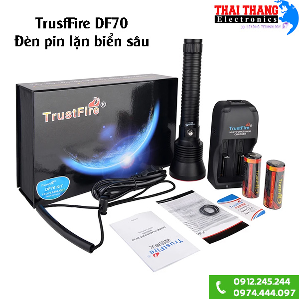 Đèn pin chiếu xa TrustFire T70 xa 1km