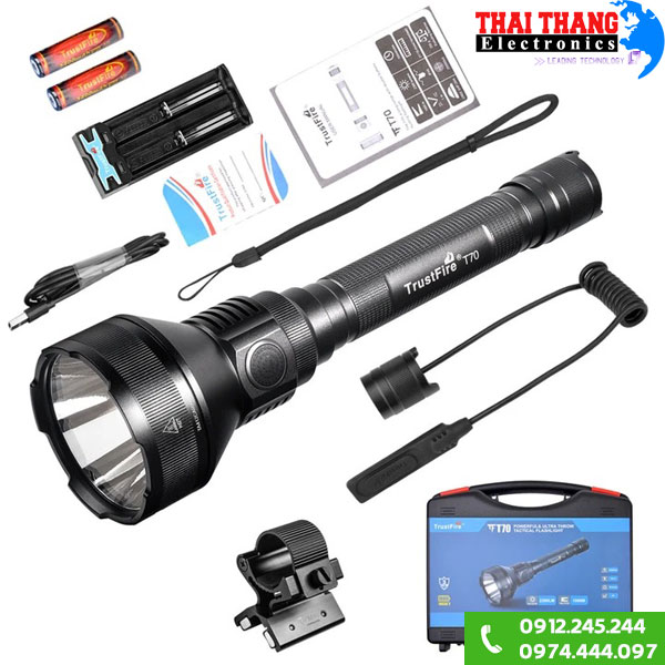 Đèn pin chiếu xa TrustFire T70 xa 1km