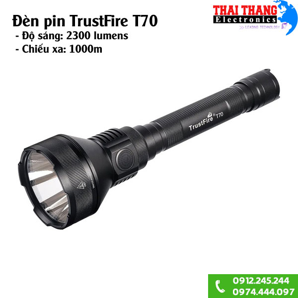 Đèn pin chiếu xa TrustFire T70 xa 1km