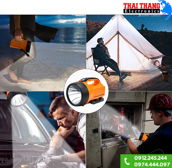Đèn pin sạc Wasing WSL-810 niêu sáng
