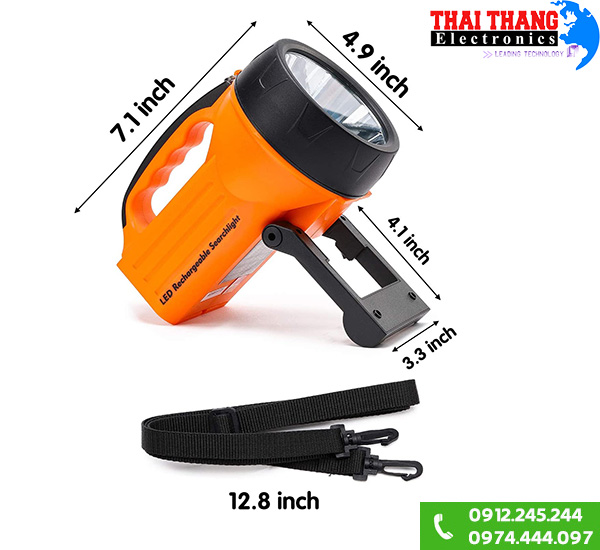 Đèn pin sạc Wasing WSL-810 niêu sáng