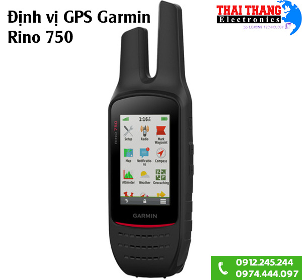 Định vị cầm tay Garmin Rino 750 tích hợp bộ đàm
