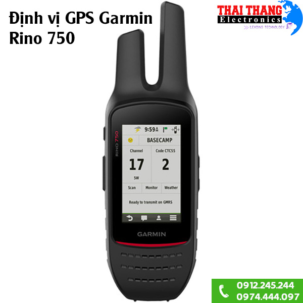 Định vị cầm tay Garmin Rino 750 tích hợp bộ đàm