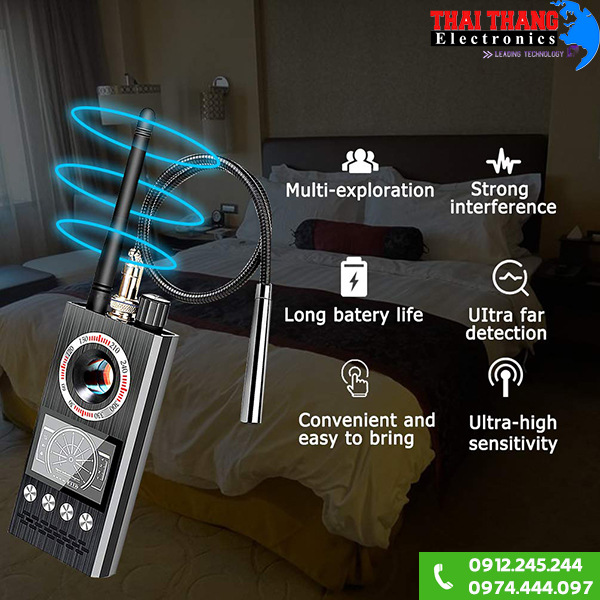 Thiết bị phát hiện camera ngụy trang thiết bị nghe lén K68