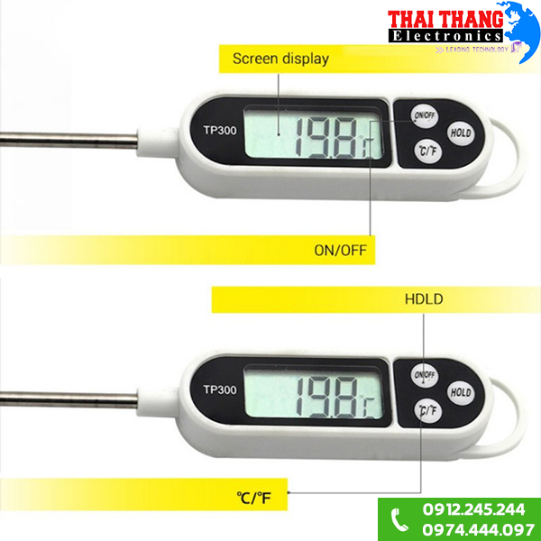 Thiết bị đo nhiệt độ thực phẩm TP300